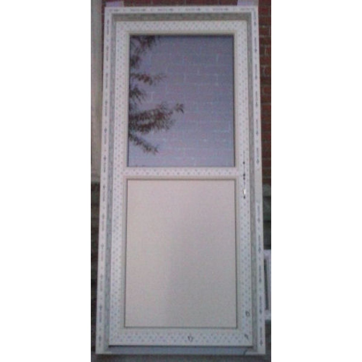 Deur naar Buiten Openend Half PVC Half Glas